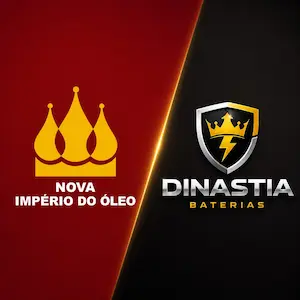 Logo Dinastia Bateria e Grupo Nova Império do Óleo 